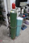 Acetylene Torch Cart With Twin Line Hose And Torch
