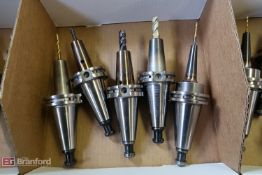 Box w/ (5) Cat 40 Taper Tool Holders