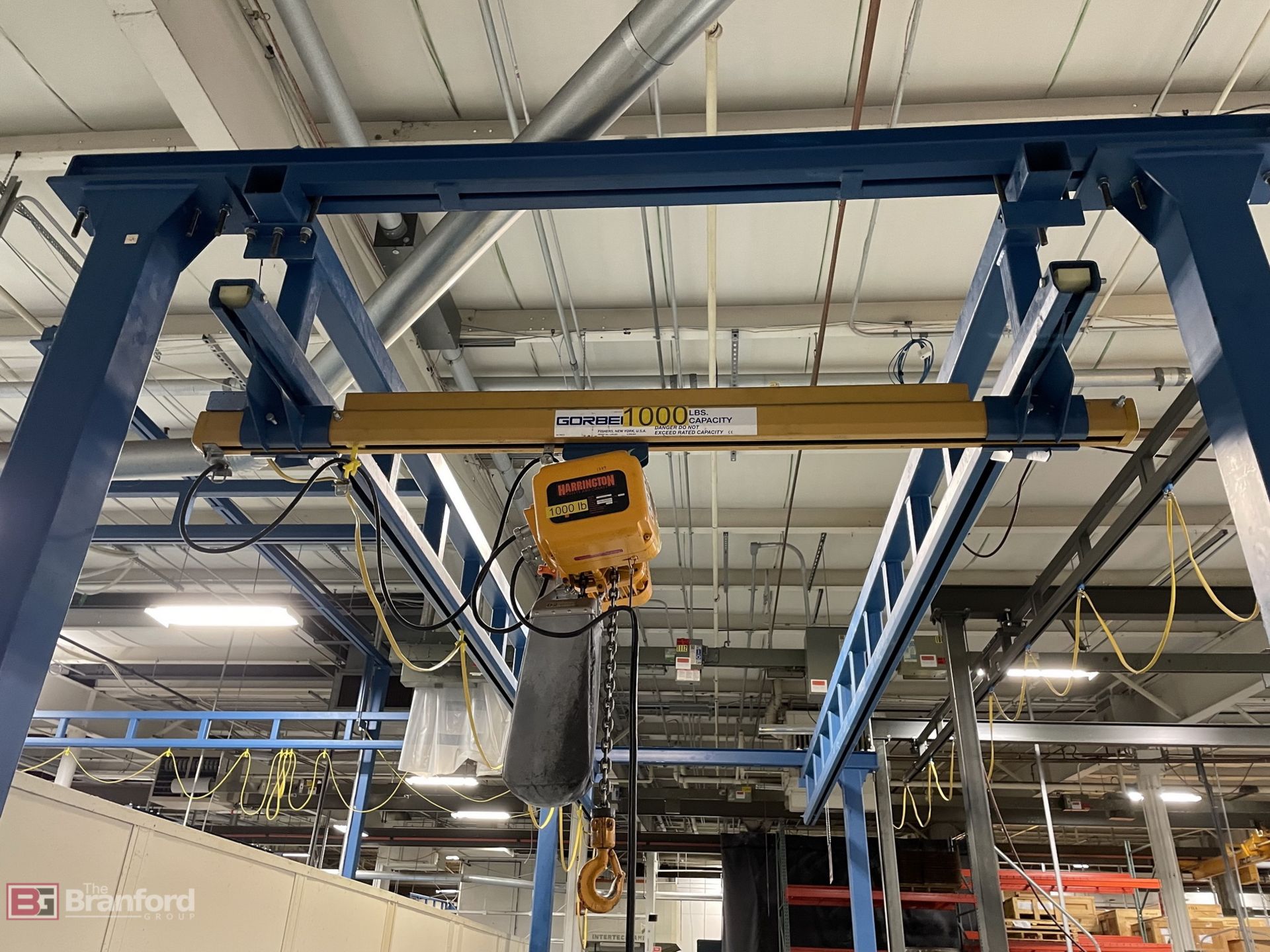 Gorbel 1,000-Lb Bridge Crane w/ Gantry and Structure - Image 2 of 5