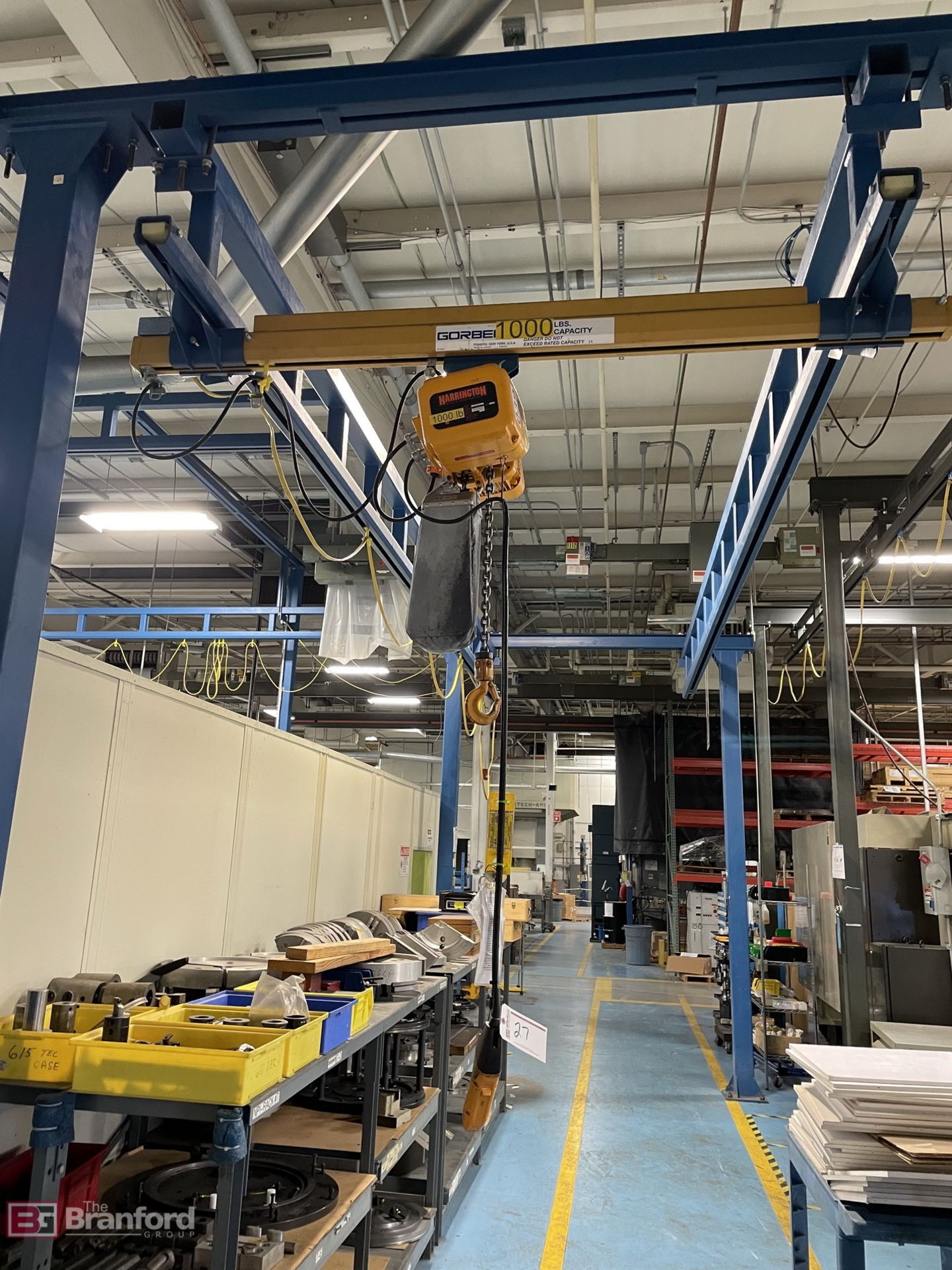 Gorbel 1,000-Lb Bridge Crane w/ Gantry and Structure - Image 3 of 5
