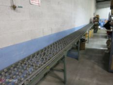 80' of Hytrol Adjustable Height Roller Top Conveyor