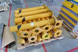 Pallet of steel bollards