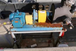 Recirculating pump on stand