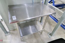 (2) Stainless Steel tables