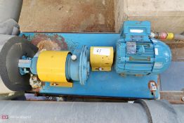 Recirculating pump on stand