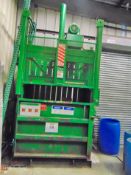 Philadelphia Tramrail Co model 2350 hydraulic vertical baler