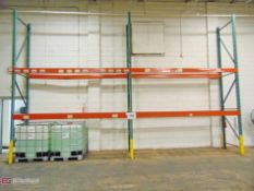 (8) Sections of teardrop style pallet racking