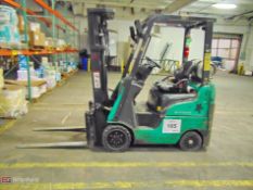 Mitsubishi model FGC15N 5000-lb cap. LP forklift