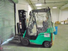 Mitsubishi model FGC15N 5000-lb cap. LP forklift
