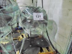 (3) Pedestal shop fans