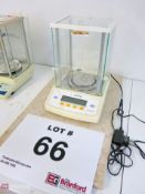 Sartorius model AZ214 glass enclosed lab balance