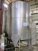 Stainless Steel craft 3000-gallon round bottom stainless steel agitating liquid storage tank