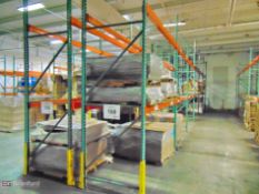 (12) Sections of teardrop & clip together pallet racking