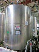 Stainless Steel craft 3000-gallon round bottom stainless steel agitating liquid storage tank