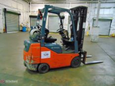 Toyota model 8FGCSU20 approx. 3000-lb cap. hydraulic forklift