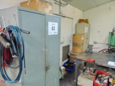 (2) 2-Door metal cabinets