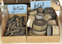 Lot-Grinding Stones in (2) Boxes Under (1) Bench