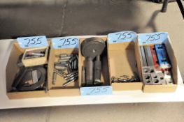 Lot-Various Tooling in (5) Boxes Under (1) Table