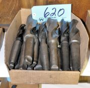 Lot-(14) Large Taper Shank Drills in (1) Box