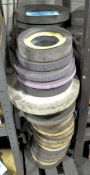 Lot-Used Grinding Wheels in (2) Stacks