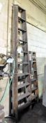 Lot-(1) 10' and (1) 6' Wood Step Ladders