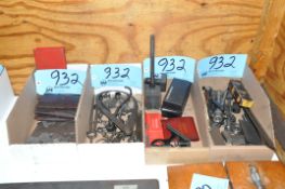 Lot-Radius Gages, Drafting Calipers, Telescoping Gages, and Miscellaneous Inspection in (5) Boxes