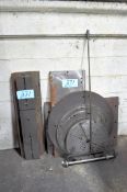 Lot-Face Plates and Work Plates Against the Wall with Wood Setup Blocks and Stand