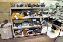Lot-(1) Bench, (1) Steel Shelving, (3) 2-Door Cabinets, Lockers, and (1) Wood Bench