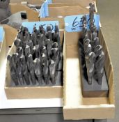 Lot-Straight Step Shank Drills with Stands in (2) Boxes