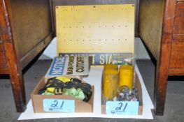 Lot-Lock Out/Tag Out and Safety Harness in (3) Boxes Under (1) Desk