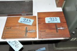 Lot-(1) Starrett 445 and (1) 449 Depth Micrometers with Cases