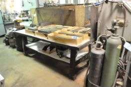 Lot-(2) Short Shop Cabinets, (1) Standard Bench, (1) Shelving, (1) 36