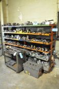 Lot-Various Steel, Tool Steel, and Aluminum Round, Square and Flat Cutoff Stock on (1) Rack