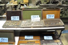 Lot-(3) Various Gage Block Sets