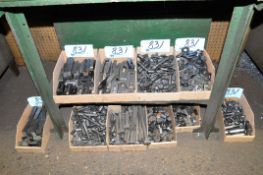 Lot-Hold Down Tooling in (10) Boxes Under (1) Bench