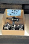 Lot-(4) CAT40 Taper Collet Style Tool Holders in (1) Box