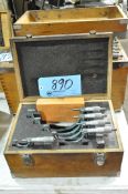 Mitutoyo 5-Piece Outside Micrometer Set with Case