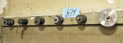 Lot-Milling Cutters on (6) Pegs on Wall