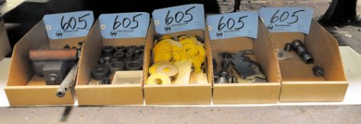 Lot-Misc. Grinder Tooling in (5) Boxes Under (1) Bench