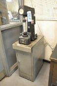 Wilson Rockwell Model 3 OUR, Bench Top Diamond Hardness Tester with Tooling and Cabinet Base