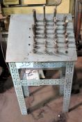 Lot-Grinding Arbors with Stand