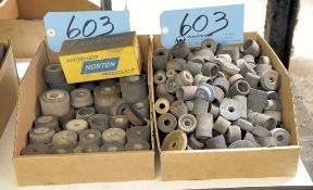 Lot-Grinding Stones in (2) Boxes Under (1) Bench