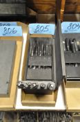 Large Taper Shank Drill Index with Partial Contents in (1) Box