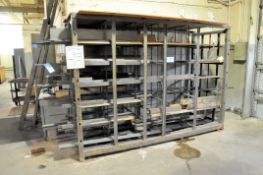 Lot-Various Steel and Tool Steel, Square, Round and Flat Cutoff Stock on (1) Rack