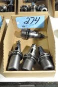Lot-(4) CAT40 Taper Tool Holders in (1) Box
