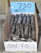 Lot- .901 - 1.0 Single End Mills in (1) Box