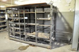 Steel Stock Rack, (Contents Not Included), (Not to Be Removed Until Empty)