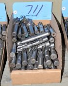 Lot-Single End Mills in (1) Box