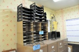 Lot-Desktop Organizers on Top of File Cabinets in (2) Rooms