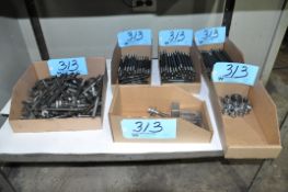 Lot-Hold Down Tooling in (6) Boxes on (1) Shelf